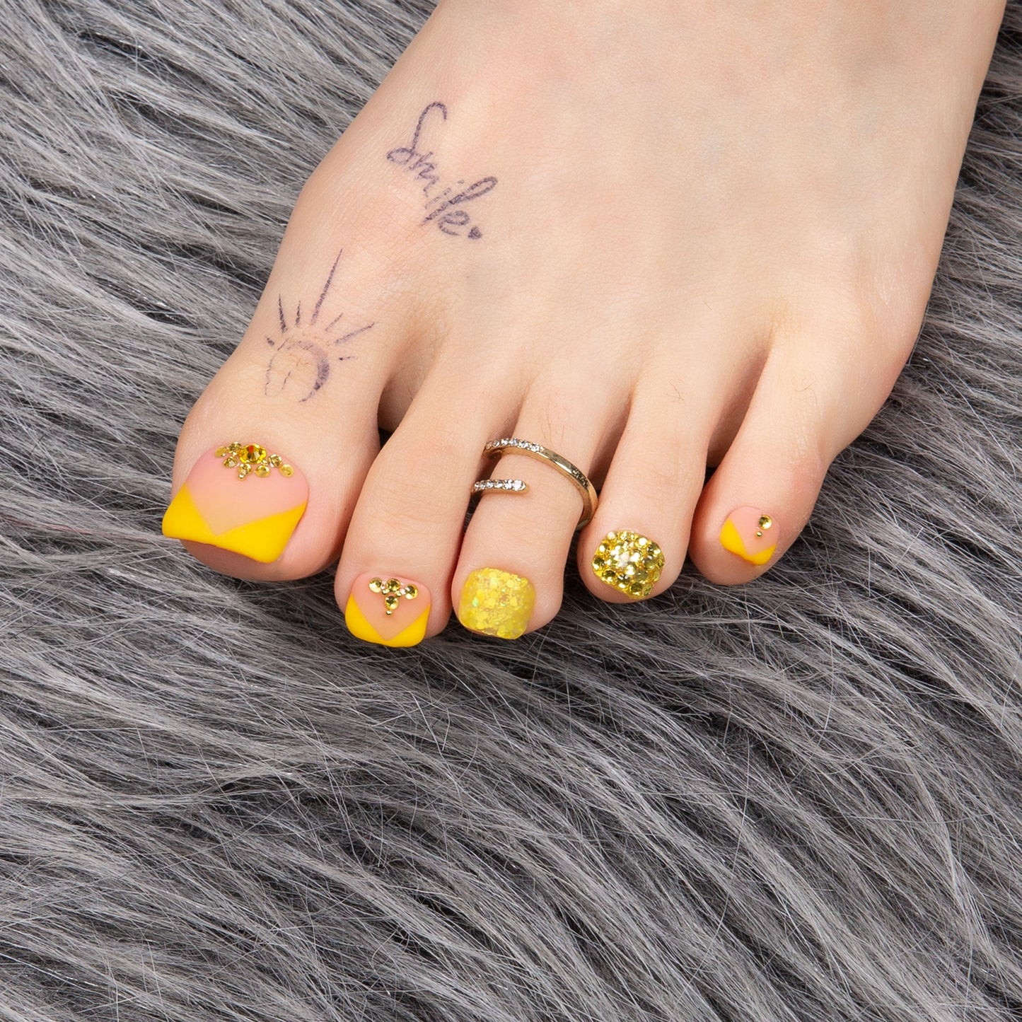 Follow Me Butterfly T152 Toe Nails