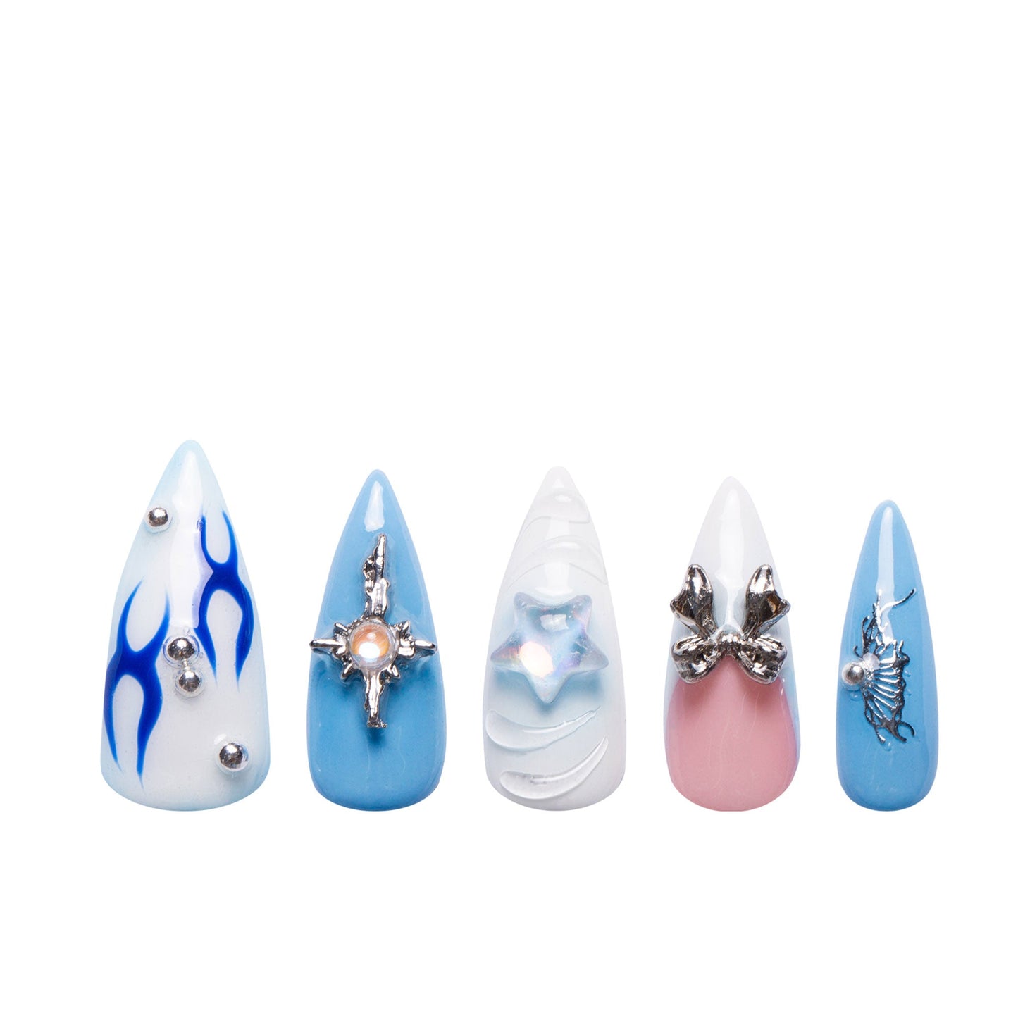 Frozen Handmade Nails H319