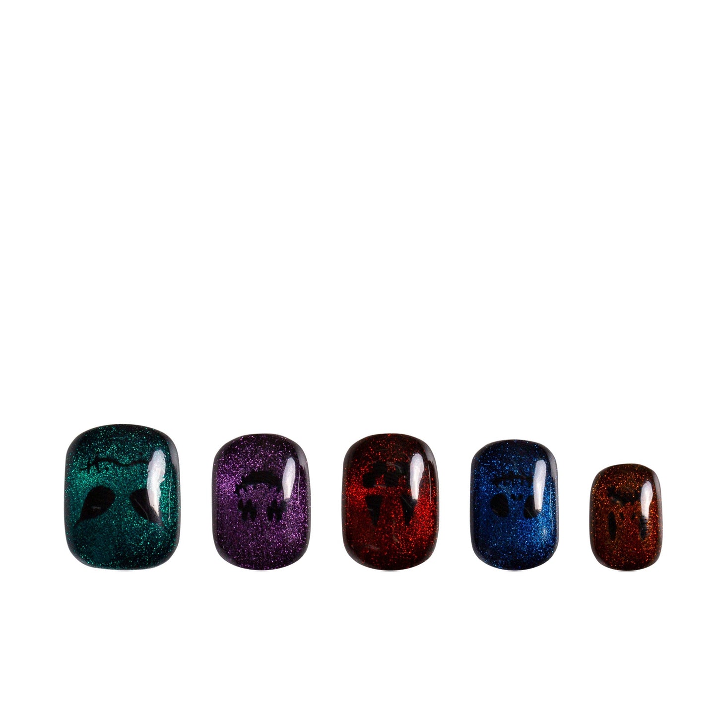 Spectral Jack-o'-lantern Handmade Nails H336