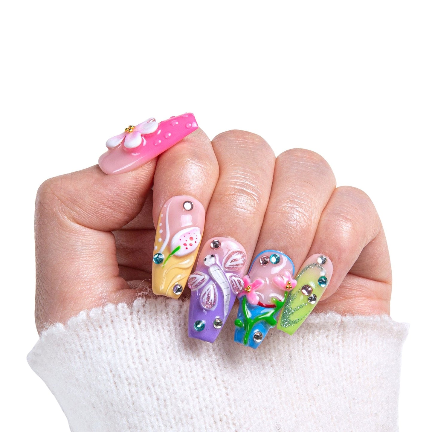 Whispering Wings Handmade Nails H392