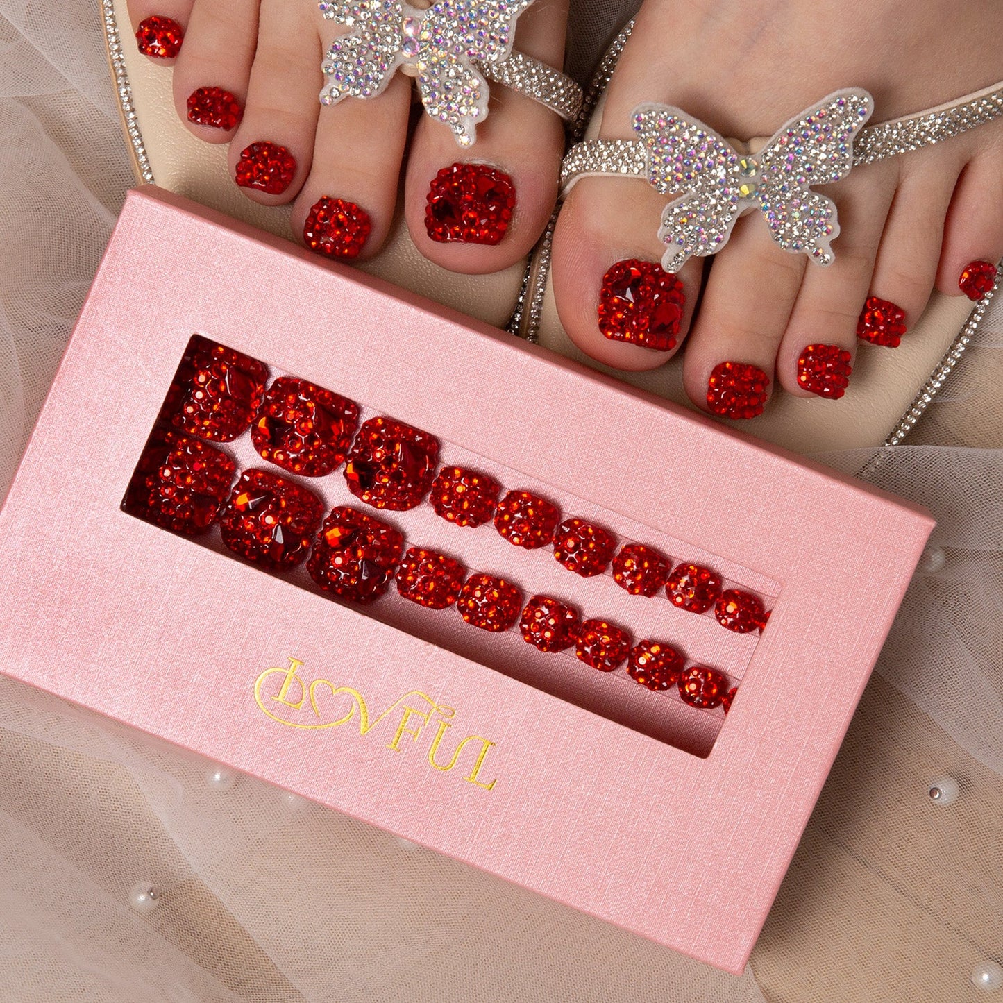 Flaming Sex T39 Toe Nails