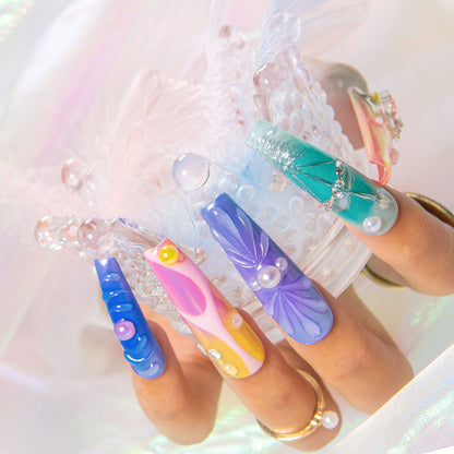 Sagittarius Spark Handmade Nails H594