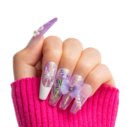 Butterfly Spell Handmade Nails H461