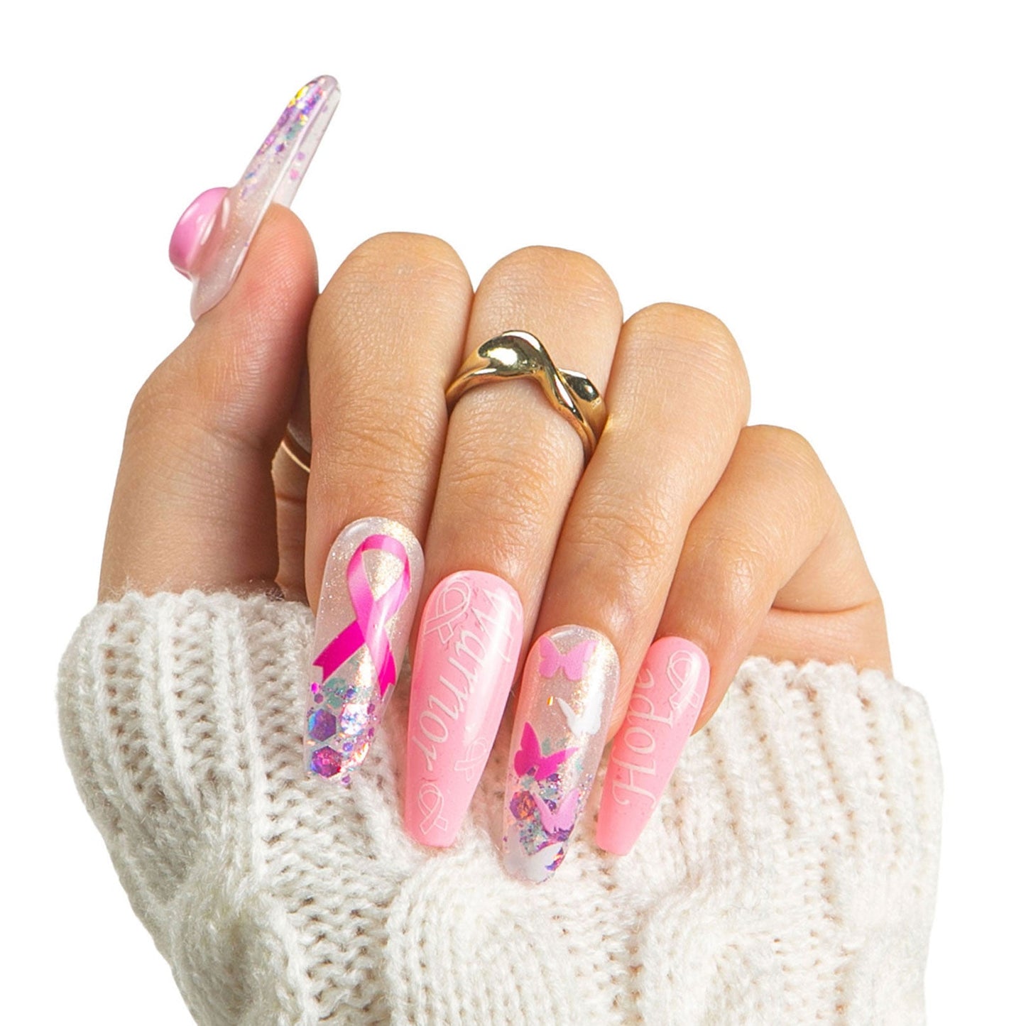 Wings of Hope Handmade Nails H487