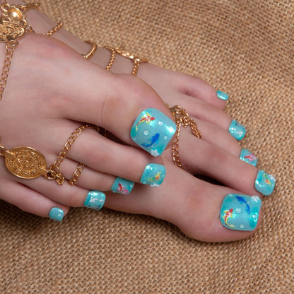 Wishing Fountain T307 Toe Nails