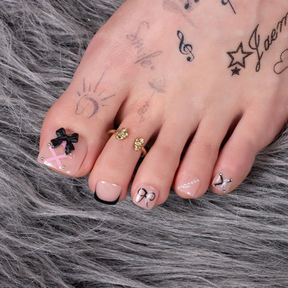 Pink Fantasy T237 Toe Nails