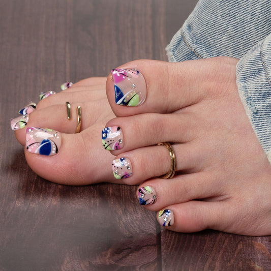 Summer Romance T473 Toe Nails