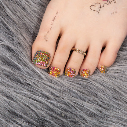 Classic Radiant Rhinestone T149 Toe Nails