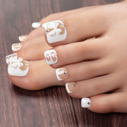 White Gladiator T301 Toe Nails