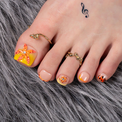 Savanna Flame T362 Toe Nails