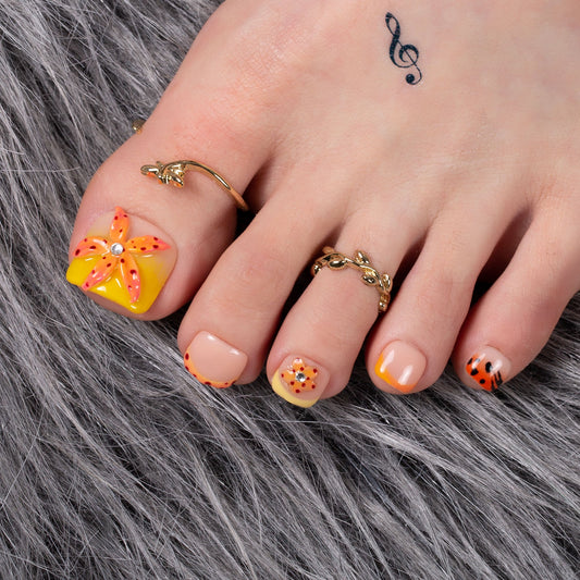 Savanna Flame T362 Toe Nails