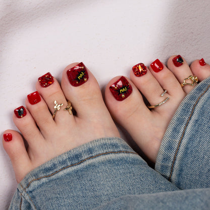 Fight Like a Girl T490 Toe Nails