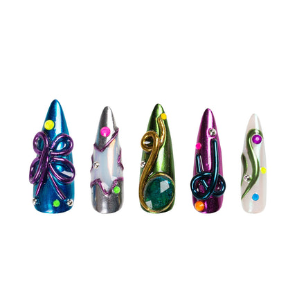 Cosmic Cypher Handmade Nails H464