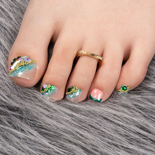 Sagittarius T171 Toe Nails