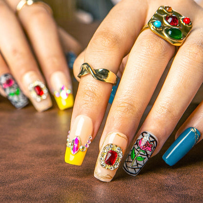 Once Upon a Rose Handmade Nails H453