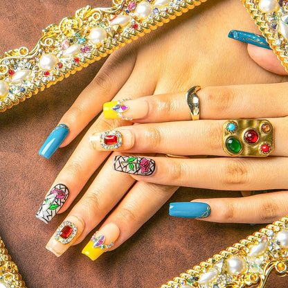 Once Upon a Rose Handmade Nails H453