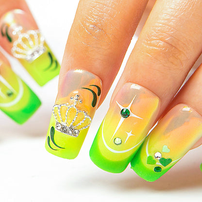 Evangeline¡¯s glow Handmade Nails H456