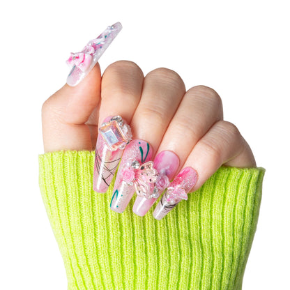 Victorian¡¯s  Dreams Handmade Nails H462