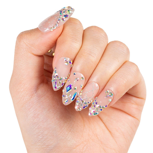 Opaline Drip Handmade Nails H481