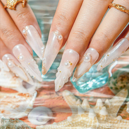 Pearl Tide Handmade Nails H543