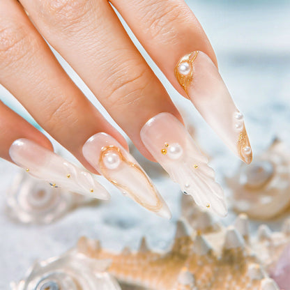 Pearl Tide Handmade Nails H543
