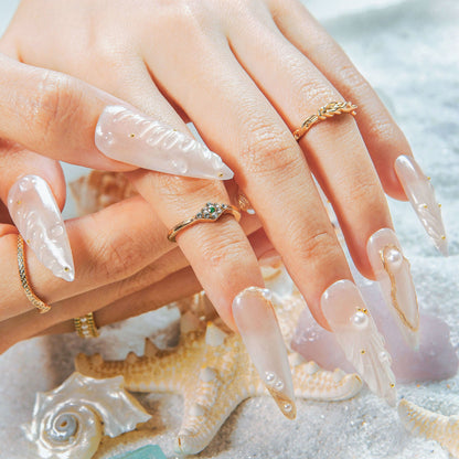 Pearl Tide Handmade Nails H543