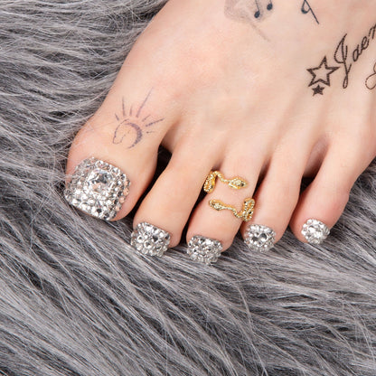 Silver Majesty T212 Toe Nails