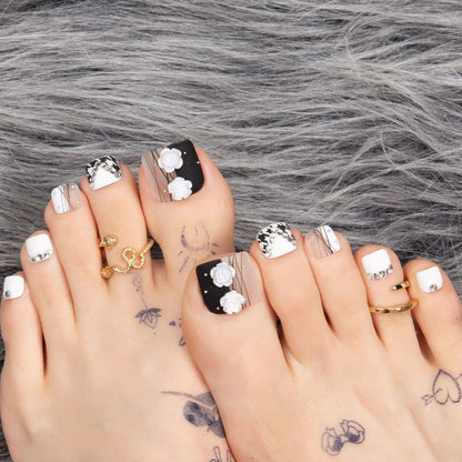 Houndstooth T30 Toe Nails