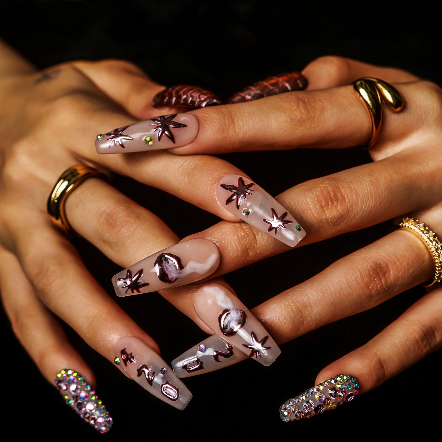 Mary Jane¡¯s Jewels Handmade Nails H431
