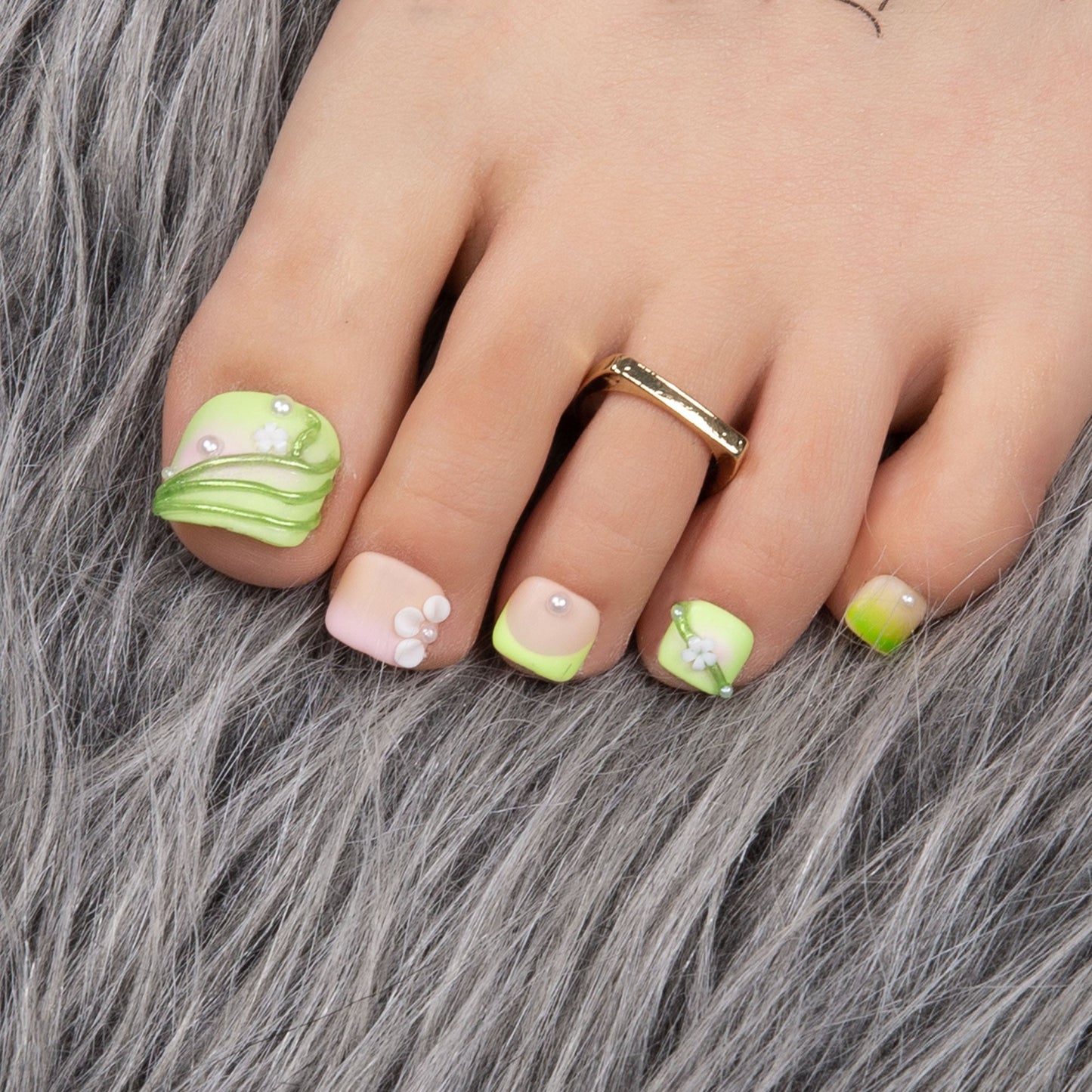 Green Fairy T246 Toe Nails