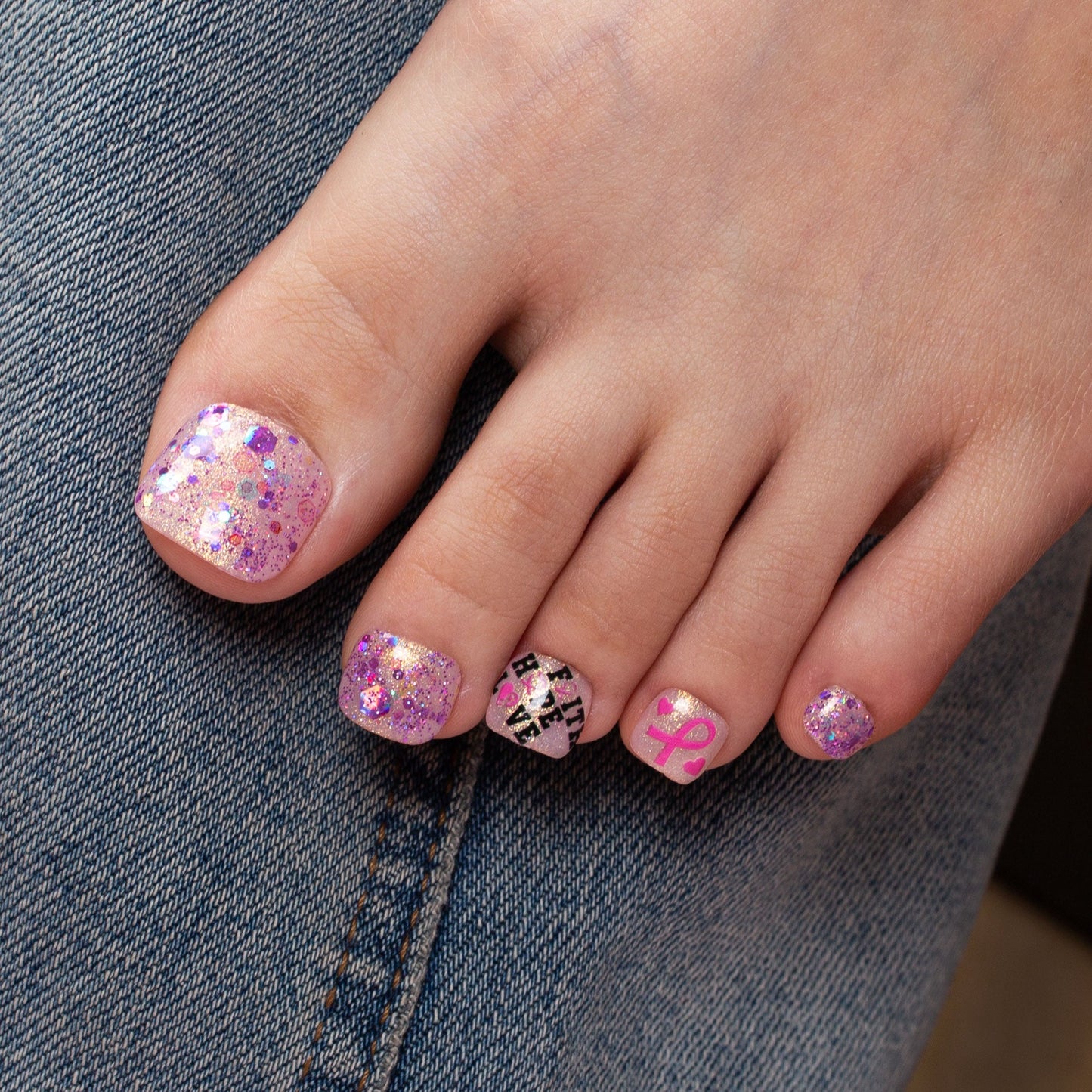 Full of Hope T484 Toe Nails