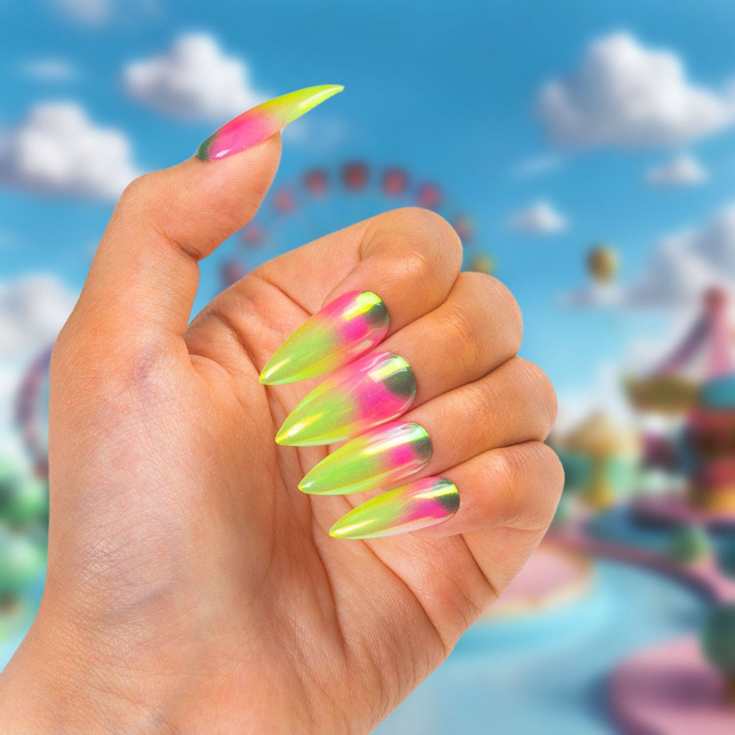 She's No Damsel Handmade Nails H516