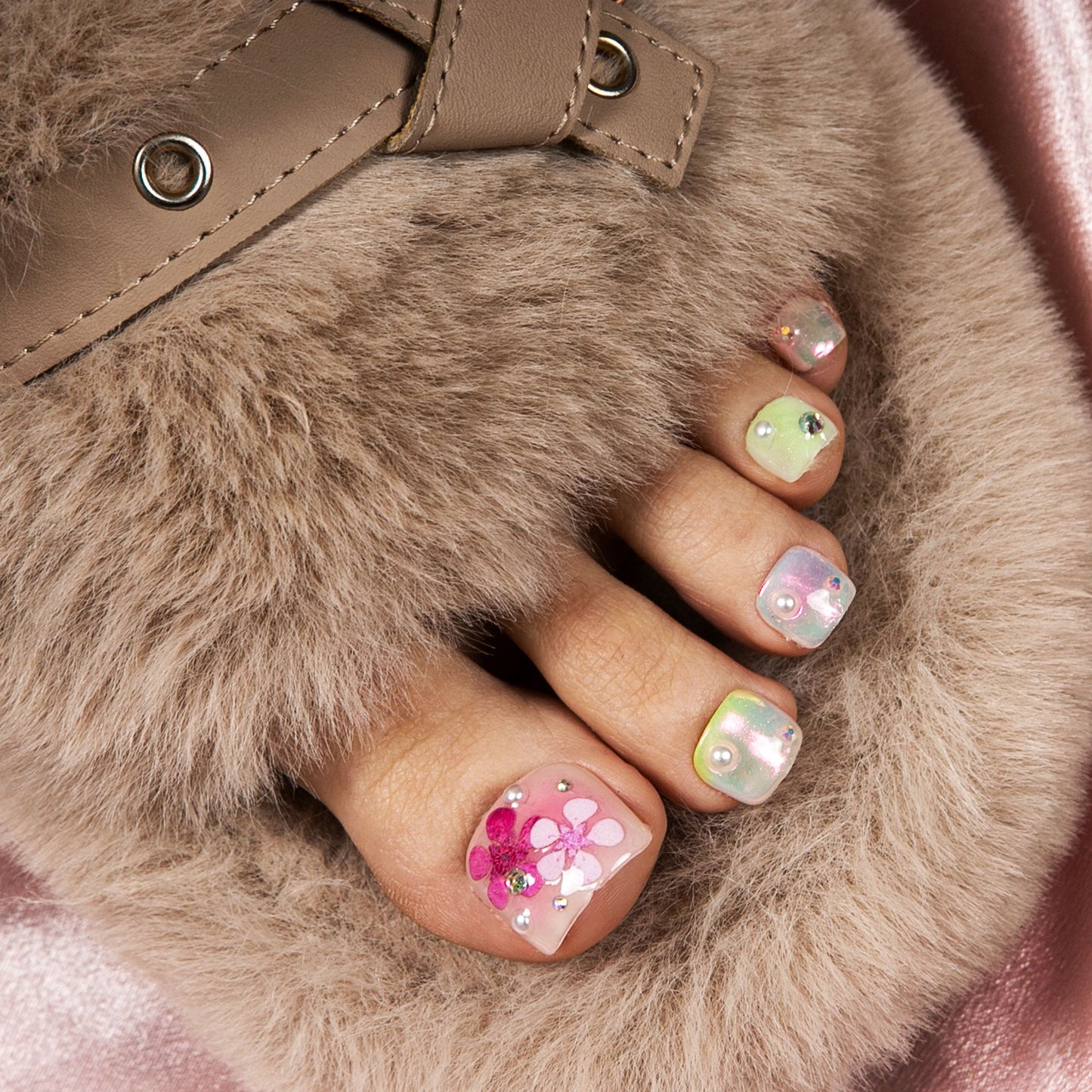 Floral Rhapsody T389 Toe Nails