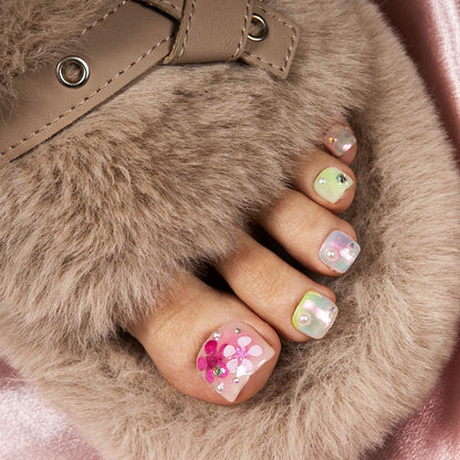 Floral Rhapsody T389 Toe Nails