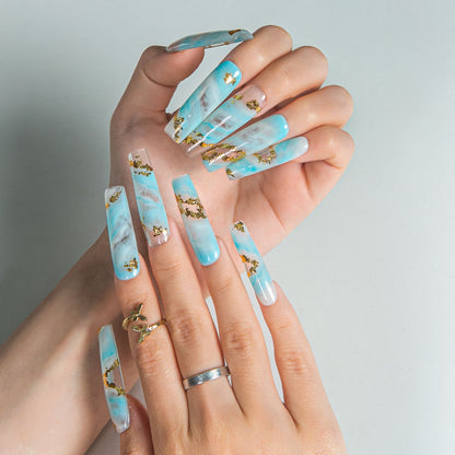 Celestial Sky Handmade Nails H449