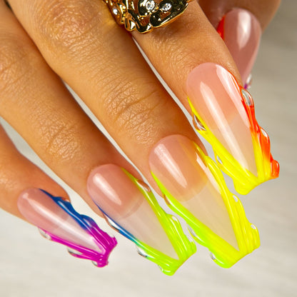 Rainbow Dream Handmade Nails H479