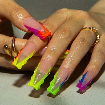 Rainbow Dream Handmade Nails H479