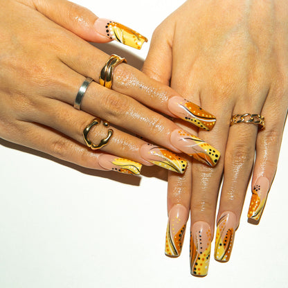 Calm Storm Handmade Nails H477