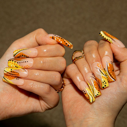 Calm Storm Handmade Nails H477