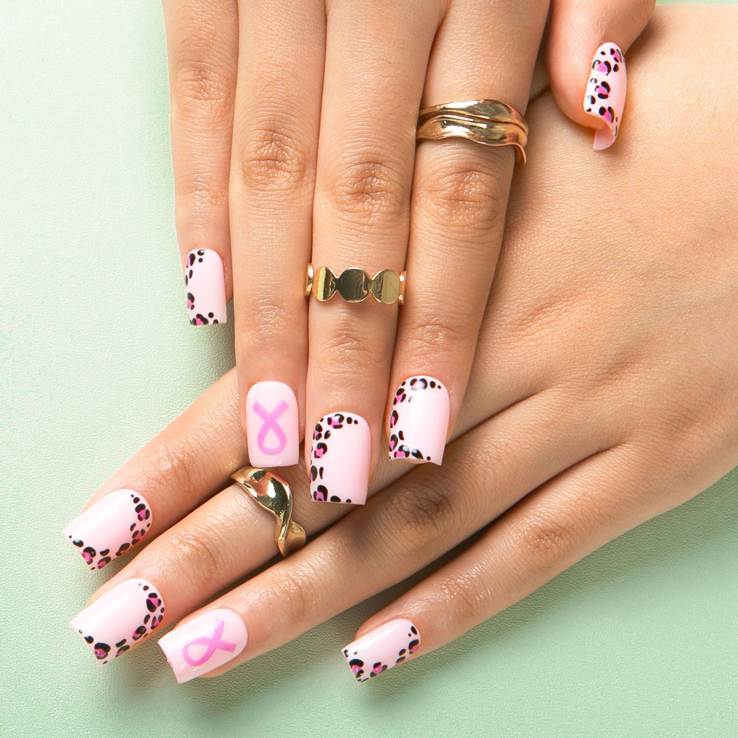 Spots of Power Handmade Nails H486