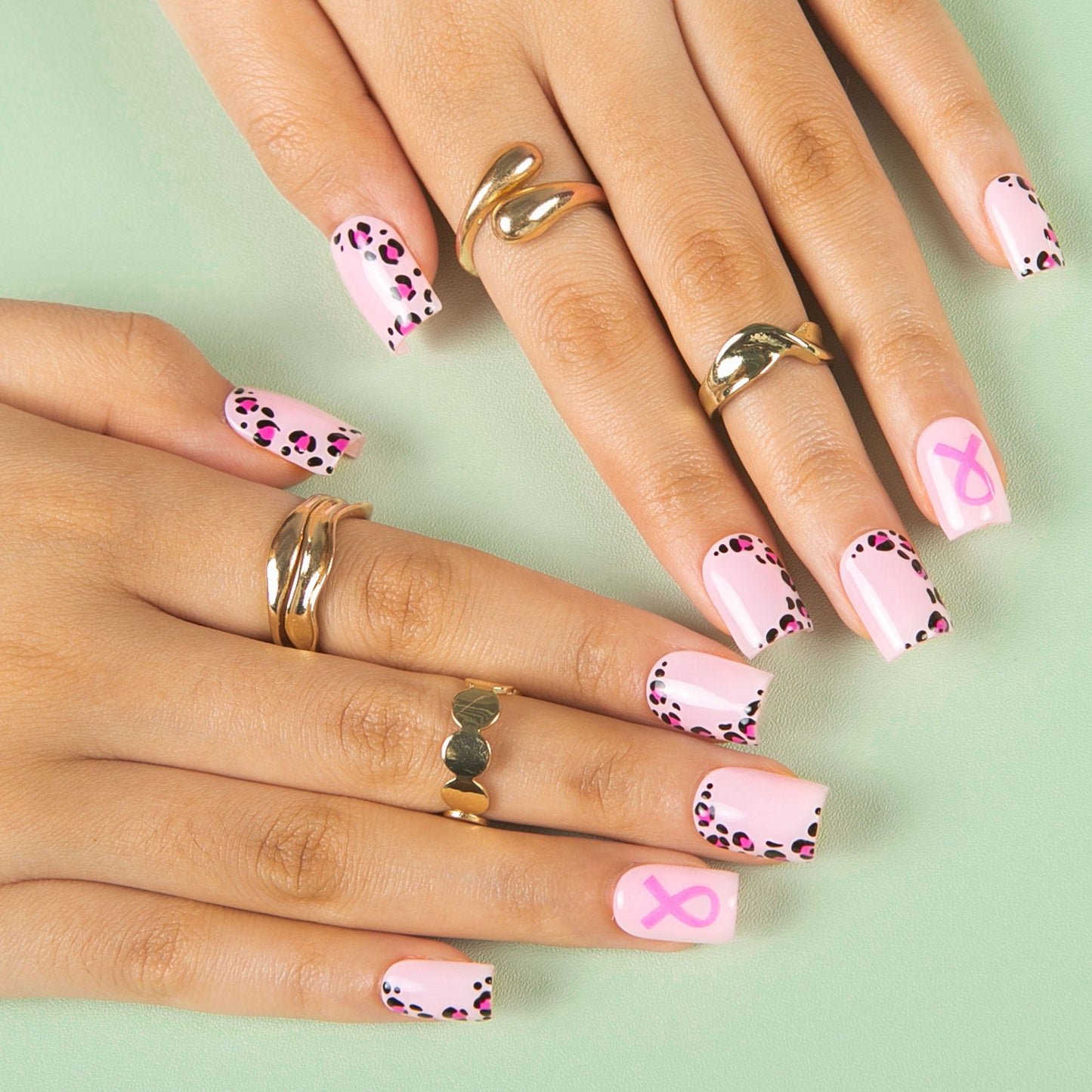 Spots of Power Handmade Nails H486