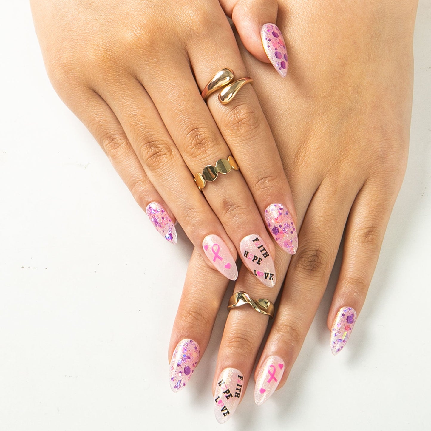 Full of Hope Handmade Nails H484