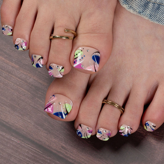Summer Romance T473 Toe Nails