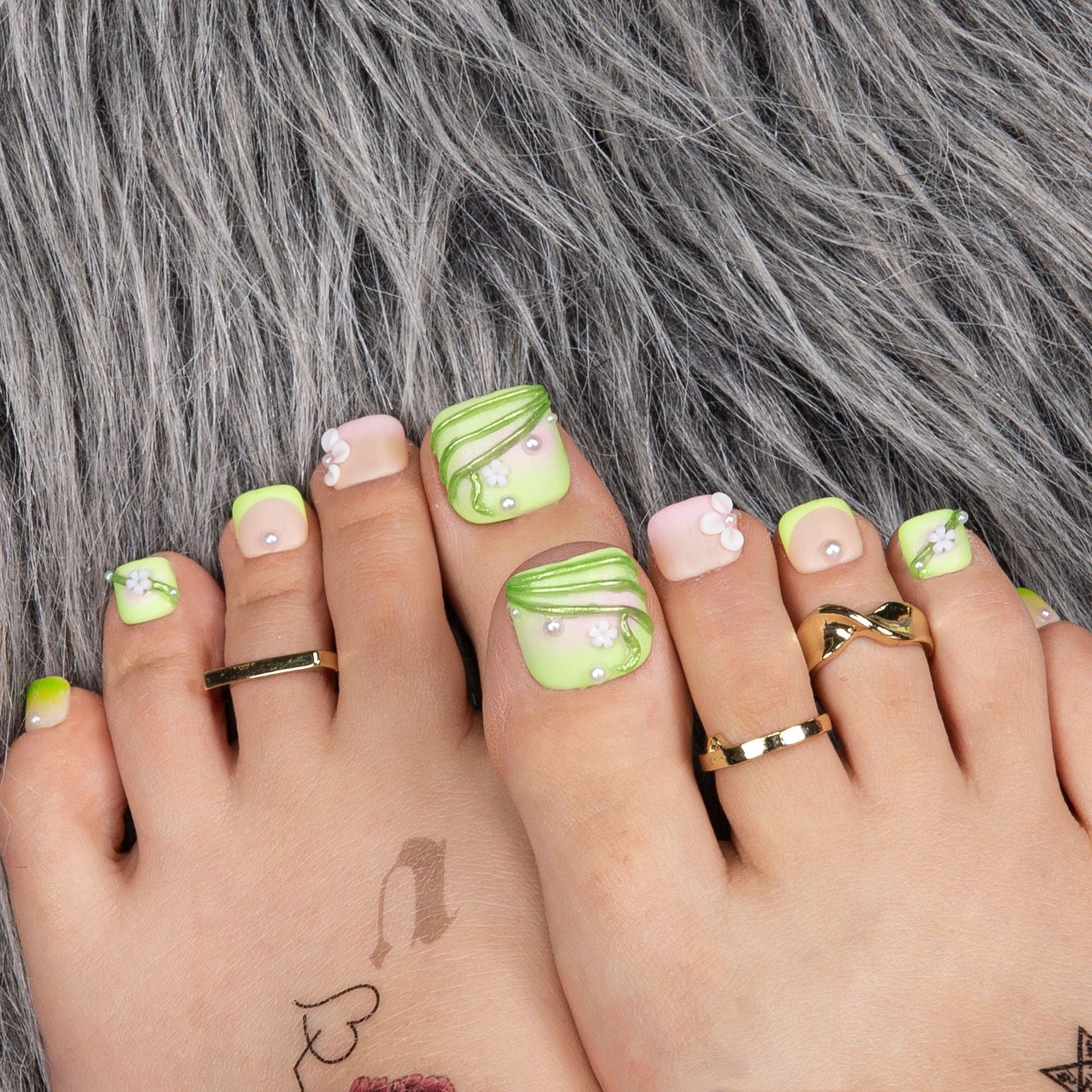 Green Fairy T246 Toe Nails