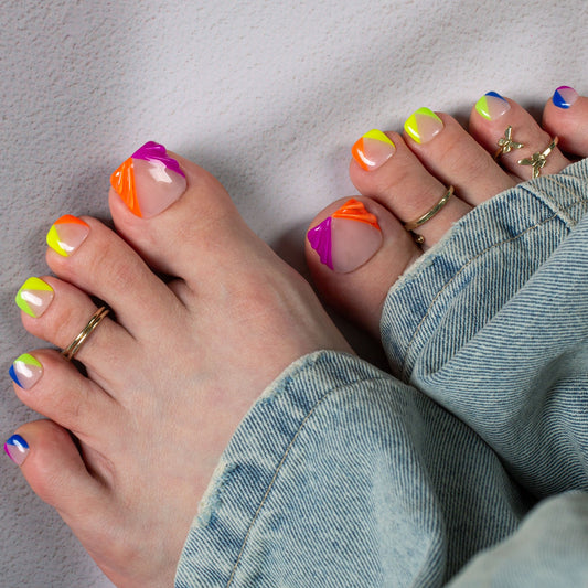 Rainbow Dream T479 Toe Nails