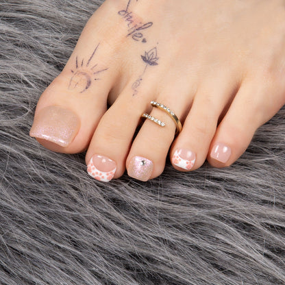Rose Bear T251 Toe Nails