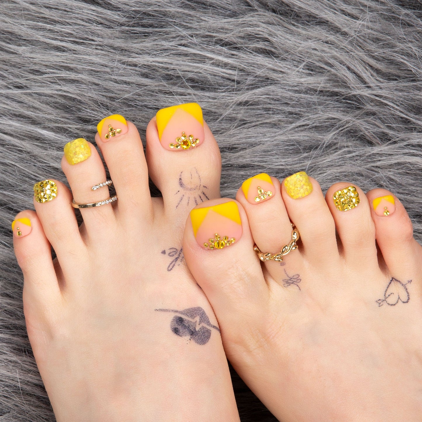 Follow Me Butterfly T152 Toe Nails