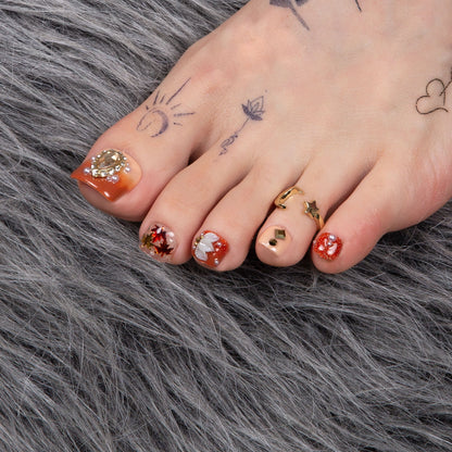 Golden Cascade T343 Toe Nails