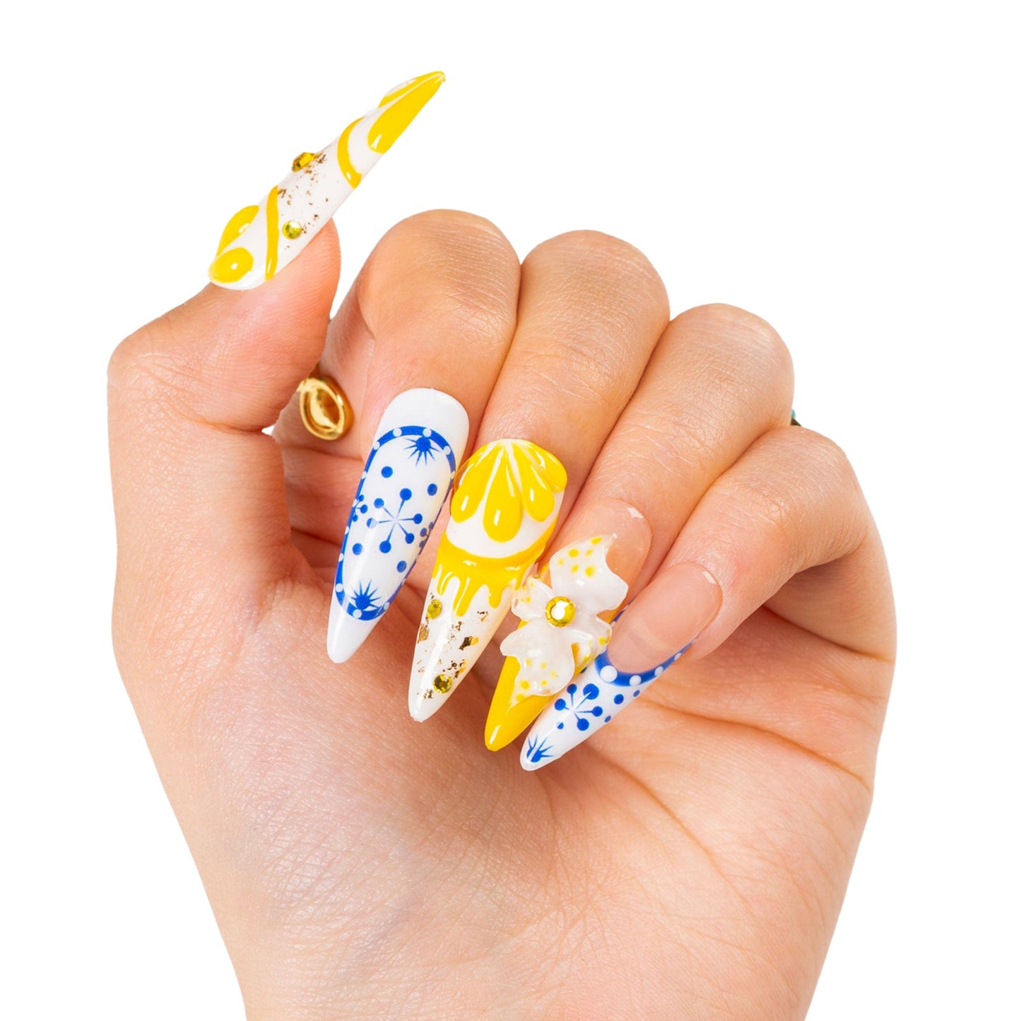 Amalfi Bloom Handmade Nails H468