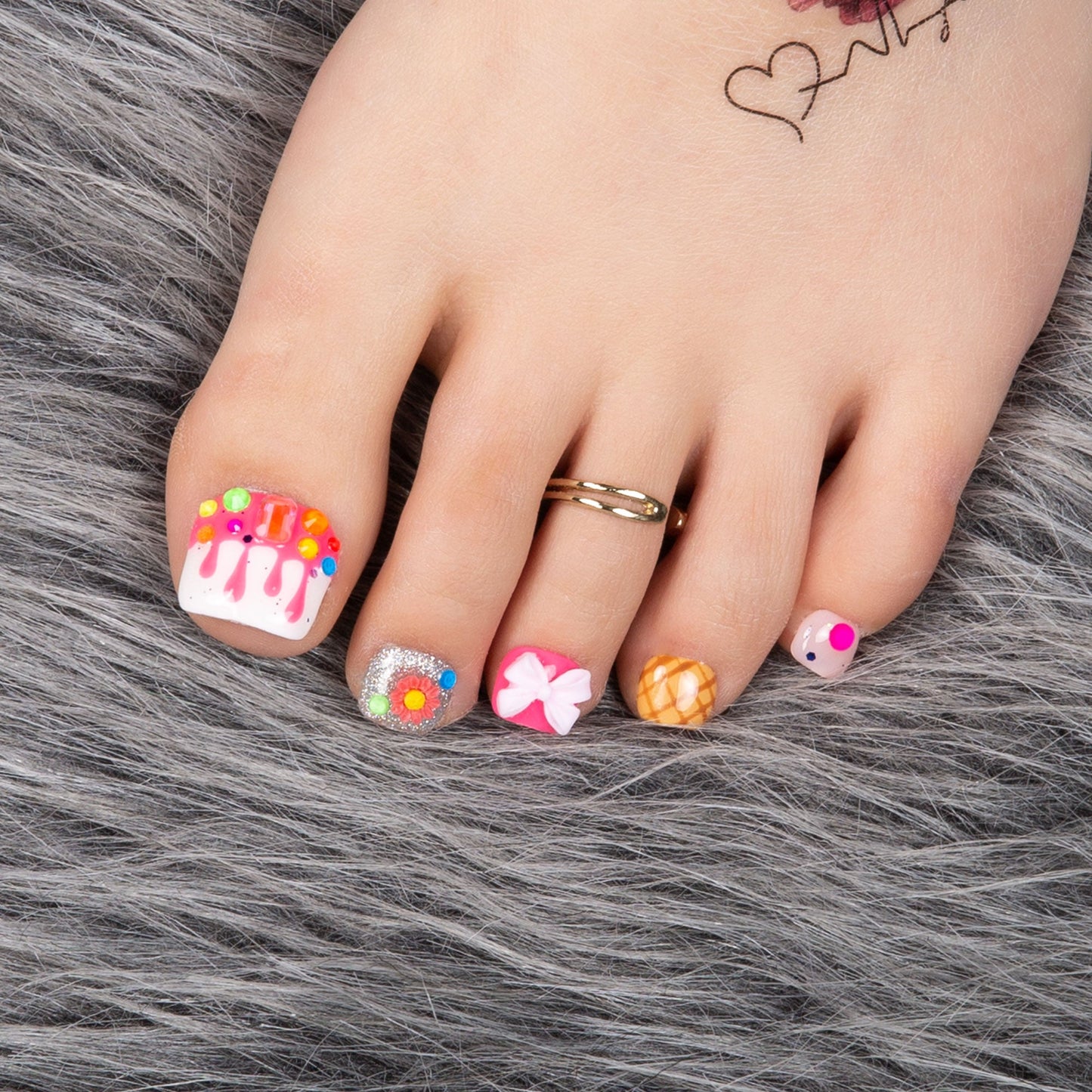 Dripping Sweetness T248 Toe Nails